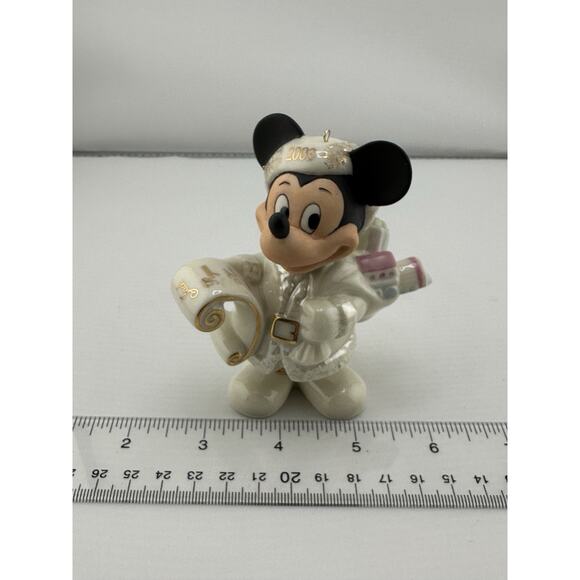 Vintage Lenox Disney 2003 Mickey Mouse Annual Christmas Ornament Porcelain - Picture 8 of 9